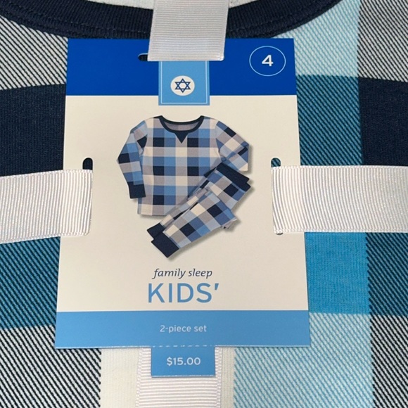 NWT Target Hanukkah Family Sleep 2 Pieces Pajamas Set Size 4. - Picture 2 of 4